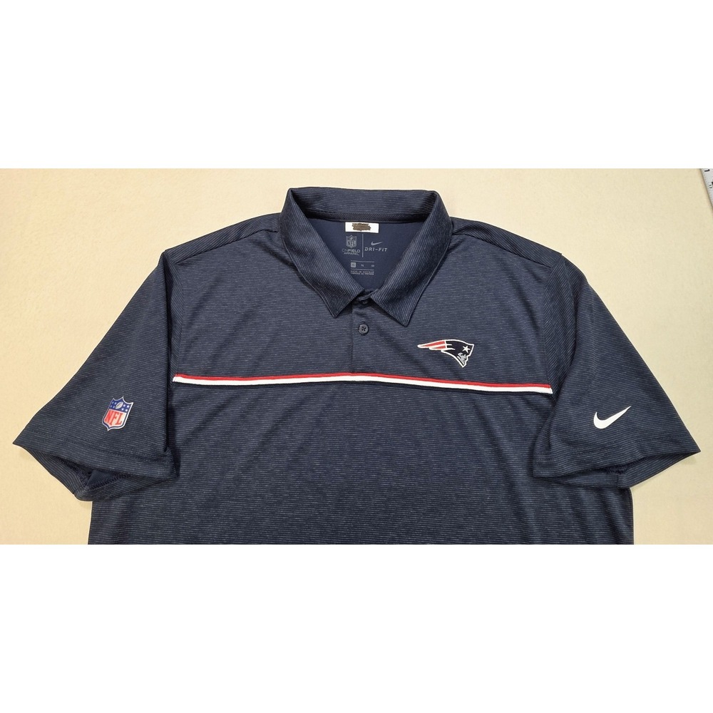 Nike New England Patriots Polo Shirt Mens XL LIMITED USE Coach Worn On‎ Field